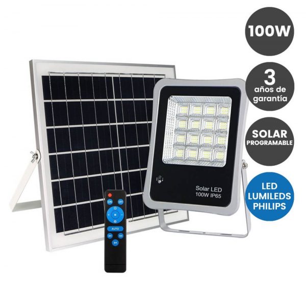 Foco Proyector SOLAR LED 100W